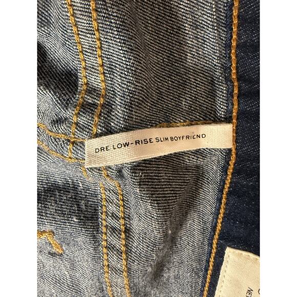 Rag & Bone Dre Low-Rise Slim Boyfriend Cambria/Dark Jeans Women Size 28 - Picture 7 of 11